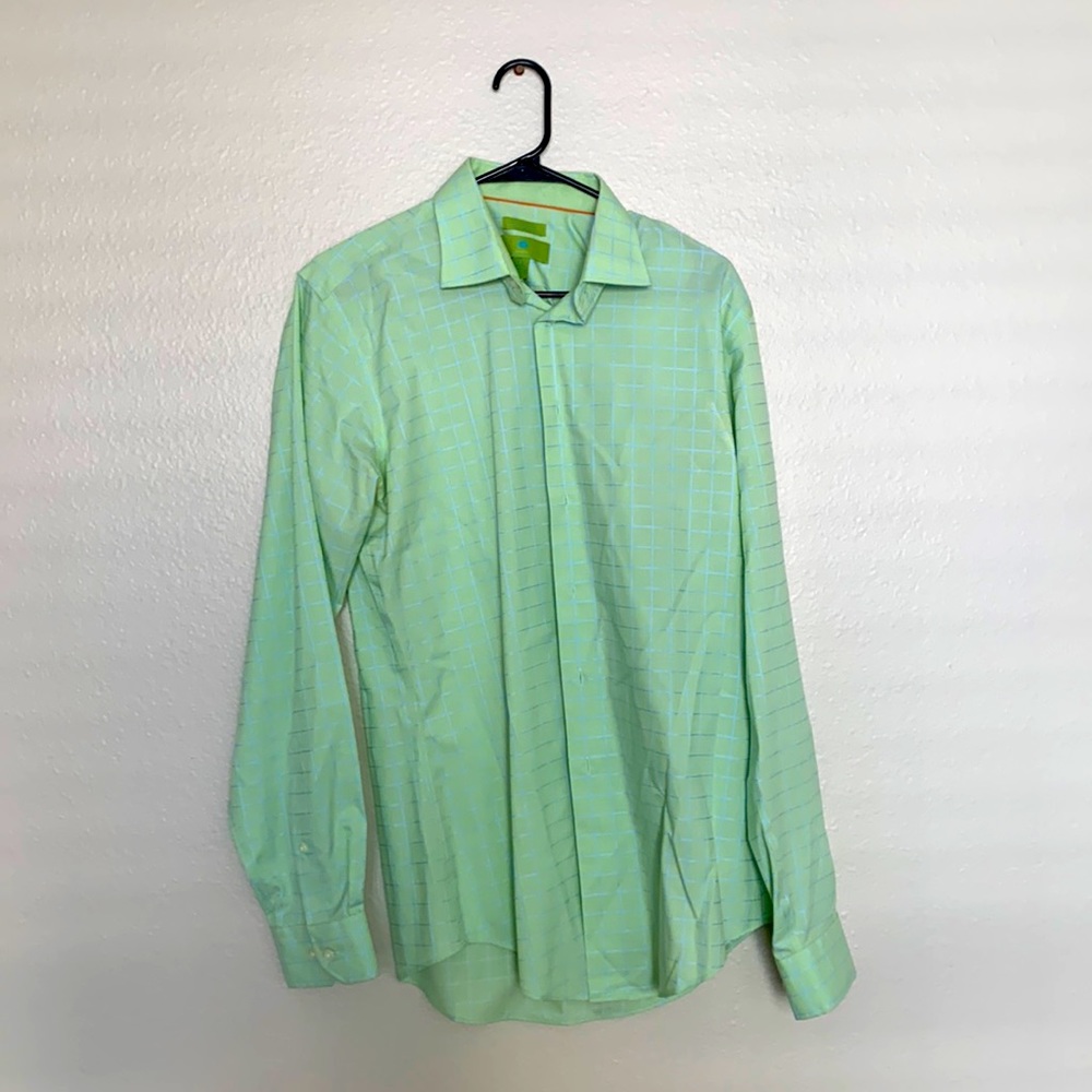 Medium Green Dress Shirt - Size 15, 34-35